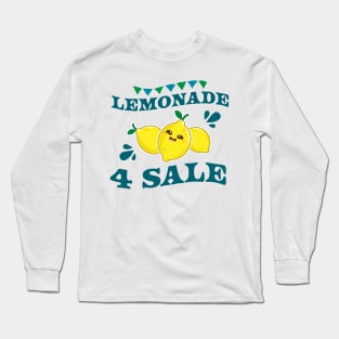 Lemonade For Sale - Cute Lemonade Stand Lemon Summer Long Sleeve T-Shirt